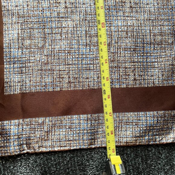 Vintage Christian Dior Silk Scarf Handkerchief - Square 18x18 inches Brown - Picture 15 of 15